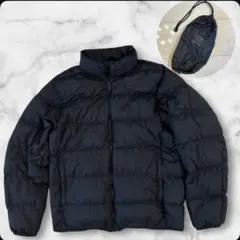 ユニクロ ウルトラライトダウンジャケット ワイドキルト 3Dカット 収納袋付 L