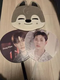 straykids バンチャン ウルフチャン うちわカバー うちわ2枚セット