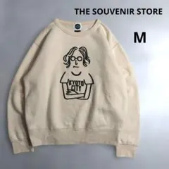 ジョンレノン　プリントスウェットトレーナー　John Lennon　裏起毛　M