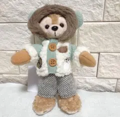 【ダッフィー シークレットオブスノーウィーデイ ダッフィー ぬいぐるみバッジ】