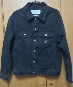 【新品】カルバンクライン　ブラック　デニムジャケットBTS