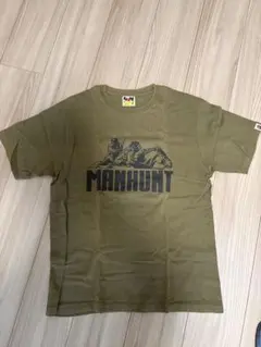 A BATHING APE MANHUNT Tシャツ カーキのサムネイル