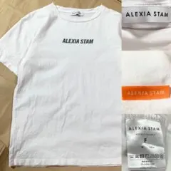 ALEXIA STAM Tシャツ 白 ロゴプリント ホワイト 半袖のサムネイル