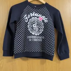 Fortunate ドット柄スウェットシャツ 140cm