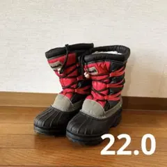 スノーブーツ 22.0 スキー 雪遊び 長靴 防水 防寒 22センチ 22cm