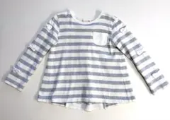 KP ニットプランナー 長袖 カットソー　ロンＴ ボーダー　110cm