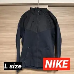NIKE ナイキ テック フリース メンズ フルジップ パーカー 黒 L 赤タグ
