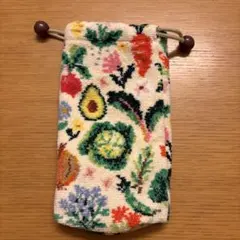 【美品】FEILER フェイラー ラブラリー スプリングベジタブル ボトルポーチ