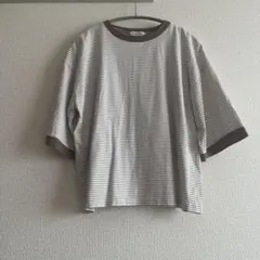 Ambre Neige リンガーボーダービッグT