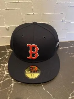 ニューエラ59fifty キャップ ボストンレッドソックス　ネイビー　7 3/4