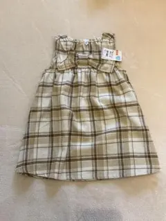 西松屋 ELFIN DOLL チェック柄 ノースリーブワンピース 90のサムネイル