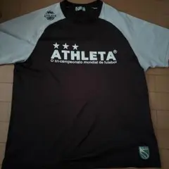 ATHLETA サッカーシャツ 黒/白 3つ星
