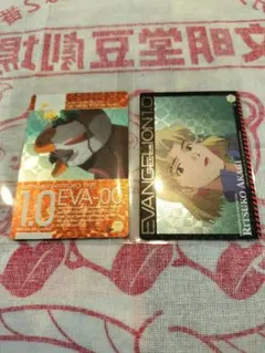 エヴァンゲリオン　ウエハースカード 零号機/赤木リツコ　2枚セット