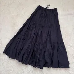 ジャーナルスタンダードレリューム　コットンボイルクリンクルティアードスカート