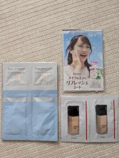 Biore リフレッシュシート & 日焼け止め ファンデーションサンプルセット