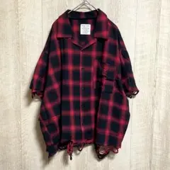 DankeSchon OMBRE CHECK DAMEGE S/S SHIRTのサムネイル