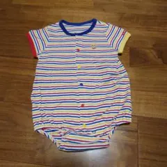 ミキハウス ストライプロンパース