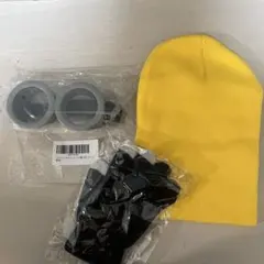 ミニオン コスプレセット　帽子・ゴーグル・手袋 3点セット　新品2個セット