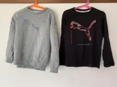 PUMA トレーナー 130サイズ グレー・黒