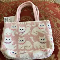 新品 フェイラー モフモフネコチャン トートバッグ ピンク - メルカリ