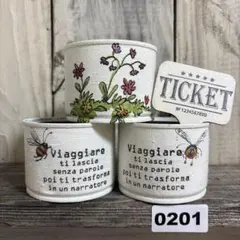 リメ缶201　リメイク缶　多肉植物　デコパージュ　寄せ植え　リメ鉢　リメイク鉢のサムネイル