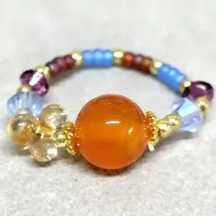 天然石　ビーズリング　541