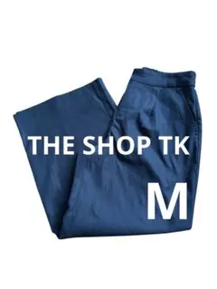 THE SHOP TK Mサイズ ワイドパンツ ネイビー