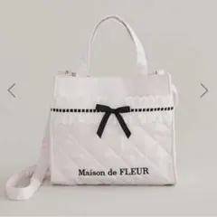 Maison de FLEUR コットンフリル2Wayトートバッグ