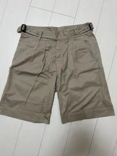 unusedアンユーズド　メンズ ショートパンツ ベージュ ベルト付き　サイズ3のサムネイル