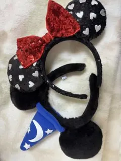 ミニー風ハート耳カチューシャ