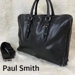 ポールスミス オールレザー ブリーフケース ショルダーバッグ 2way 黒のサムネイル