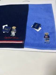 ポロラルフローレン　タオルハンカチ2枚セット クマ