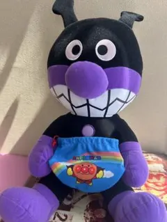 バイキンマンポケット付きぬいぐるみ