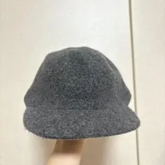 UNIQLOC 울 블렌드 모자 조정 가능한 모직 모자 회색