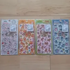 プチドロップステッカー　ディズニー　プーさん　バンビ　101　スティッチ　正規品