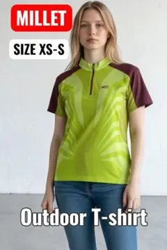 【新品】MILLET 半袖 トレッキングシャツ 登山 アウトドア 速乾