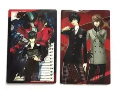 ペルソナシリーズ　ウエハース2〜P3R &P4G &P5R〜　主人公&吾郎　２枚