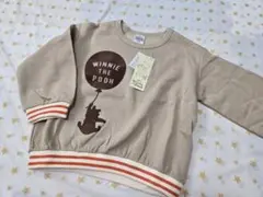 Winnie the Pooh 裏起毛トレーナー ベージュ