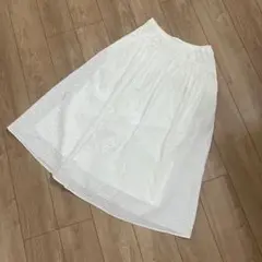 UNIQLO ホワイト フレアスカート Lサイズ