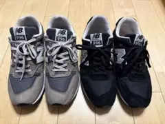 【2足セット】ニューバランス MRL996 グレー＆ブラック 26.5cm