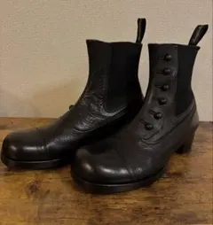BEAUTIFUL SHOES サイドゴア ボタンブーツ 6 ブラックのサムネイル
