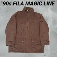 90s FILA マジックライン　フェード　ブラウン ジャンパー XLサイズのサムネイル