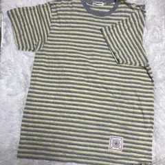80s HANGTEN 鹿子 ポケット ボーダー Tシャツ サーフ スケーター 