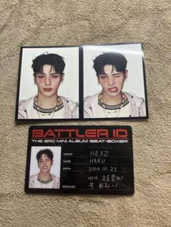 NEXZ ハル　2カットフォト　バトラーID トレカ BEAT BOXER