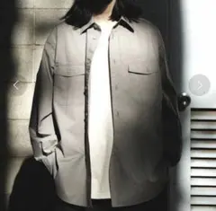 shiun "BRITISH WASHED MILITARY SHIRT”