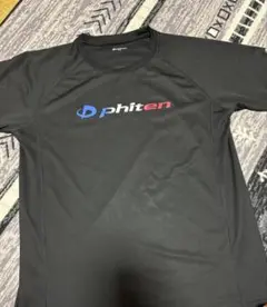 phiten 黒 シャツ ロゴ入り
