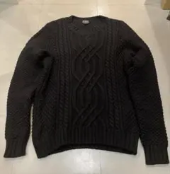 最終値下 apc アーペーセー　フィッシャーマンニット　ブラック　S