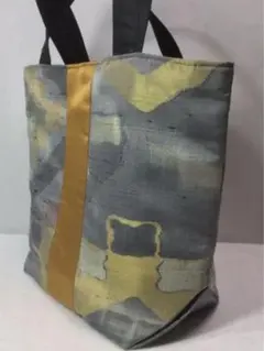 ハンドメイド 正絹帯生地リメイクバックトートバッグ709