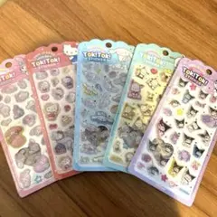 【韓国限定】サンリオ公式 ボンボンドロップシール 5枚セット