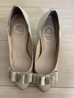 【美品】Le Chione ベージュ ハイヒール 22.0